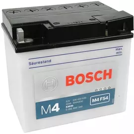 Аккумулятор Bosch M4 12V 30 (20HR)Ah Прав. + /*186*130*171/ 0092M4F540