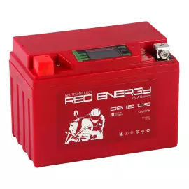 Аккумулятор (мото) 12V RED ENERGY DS 1209 9Ah/135 клеммы под винт /150x86x108/