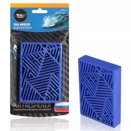 Ароматизатор под сиденье AIRLINE пластик "3D-лабиринт" морской бриз