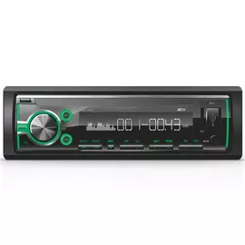 Автомагнитола 1DIN. ACV AVS-1714G 1DIN./зеленая/USB/SD/FM/4x45