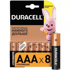 Батарейка AAA LR03 Duracell 8шт