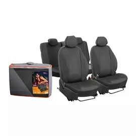 Чехлы Airline Лима Лада Largus 5 мест 13 предметов экокожа перфорация черные