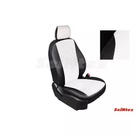 Чехлы на сиденья Seintex HYUNDAI SOLARIS II sd экокожа черно-белые