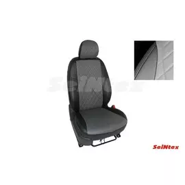 Чехлы на сиденья Seintex KIA OPTIMA IV комфорт fleet 2016- экокожа черно-серые