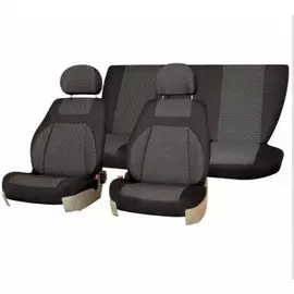 Чехлы на сиденья SKYWAY ВАЗ-2192,94 жакард 12 предметов темно-серые