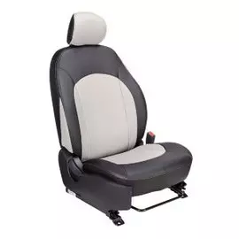 Чехлы Почин "Alonso" Hyundai Solaris 2011 экокожа черно-белые