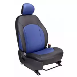 Чехлы Почин "Alonso" Nissan X-trail экокожа перфорация черно-синие