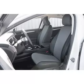 Чехлы Почин Ford Mondeo 5 экокожа перфорация черно-серые