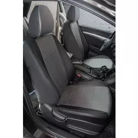 Чехлы Почин Hyundai i40 экокожа черно-серые