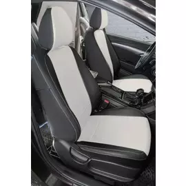 Чехлы Почин Hyundai i40 экокожа перфорация черно-белые