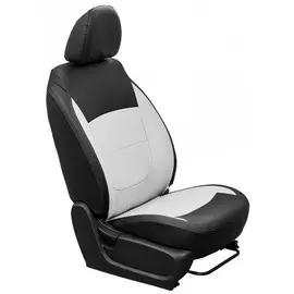 Чехлы Почин Lada Vesta экокожа черно-белые