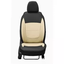 Чехлы Почин Lada Vesta экокожа черно-бежевые