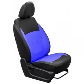 Чехлы Почин Lada Vesta экокожа черно-синие