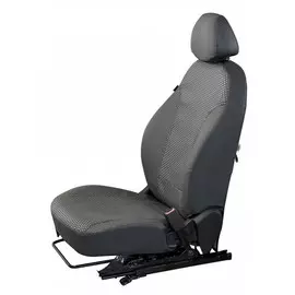 Чехлы Почин "Лима" Citroen Berlingo/Peugeot Partner 2014 жаккард-кожзам cерые