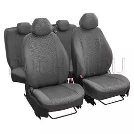 Чехлы Почин "Лима" Ford Focus III жаккард-кожзам cерые