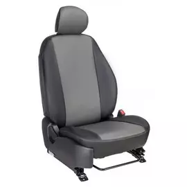 Чехлы Почин "Лима" ГАЗ Газель 7 м экокожа черно-серые