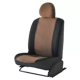 Чехлы Почин "Лима" Honda CIVIC жаккард-кожзам черно-коричневые