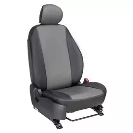 Чехлы Почин "Лима" Hyundai Solaris 2011 экокожа черно-cерые