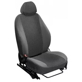 Чехлы Почин "Лима" Kia Sorento 2013 жаккард-кожзам сетка серые