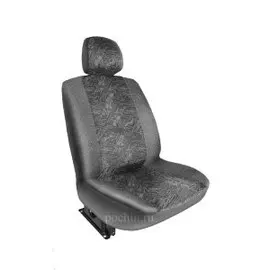 Чехлы Почин "Лима" Kia Sportage 2004 жаккард-кожзам cерые