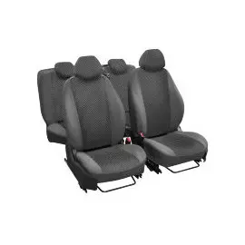 Чехлы Почин "Лима" Mitsubishi ASX жаккард-кожзам серые