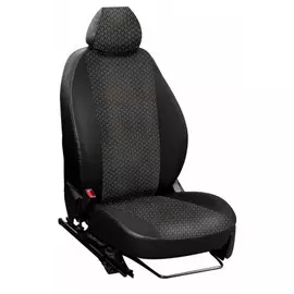 Чехлы Почин "Лима" Opel Meriva жаккард-кожзам стрелы черные черно-серые