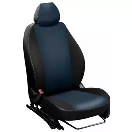 Чехлы Почин "Лима" Renault Arkana жаккард-кожзам штрихи черно-синие