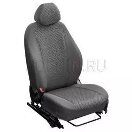 Чехлы Почин "Лима" Volkswagen Crafter жаккард-кожзам cерые