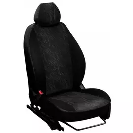 Чехлы Почин "Лима" Volkswagen Jetta VI жаккард-кожзам черные