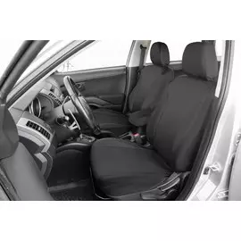 Чехлы Почин Mitsubishi Outlander экокожа черные