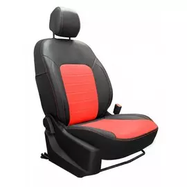 Чехлы Почин Renault Arkana экокожа перфорация черно-красные