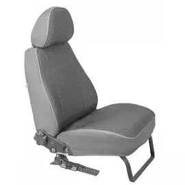 Чехлы Почин "Рио" Mitsubishi Outlander жаккард-кожзам cерые