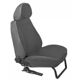 Чехлы Почин "Рио" Mitsubishi Outlander жаккард-кожзам cерые