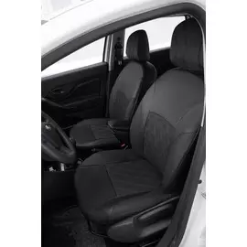 Чехлы Почин "Ромб двойной УСПЕХ" Lada X-RAY экокожа перфорация черные