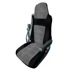 Чехлы Почин SCANIA-3 жаккард сетка черно-серые