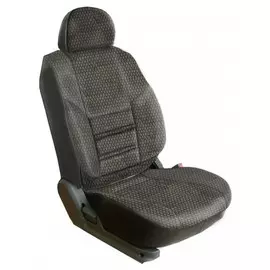 Чехлы Почин "Трио" 1+1 Ford Transit жаккард-кожзам черно-белые