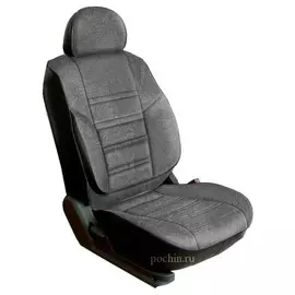 Чехлы Почин "Трио" 2+1 ГАЗ Газель NEXT кожзам серые