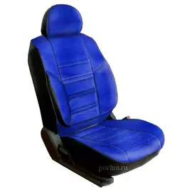 Чехлы Почин "Трио" Fiat Ducato флок синие