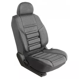 Чехлы Почин "Трио" 1+1 Ford Transit жаккард-кожзам cерые