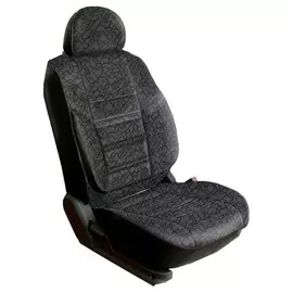 Чехлы Почин "Трио" Ford Transit жаккард-кожзам черные