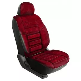 Чехлы Почин "Трио" ГАЗ 3110 флок-кожзам красные