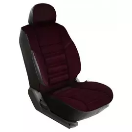 Чехлы Почин "Трио" Lada Granta жаккард-кожзам красно-черные