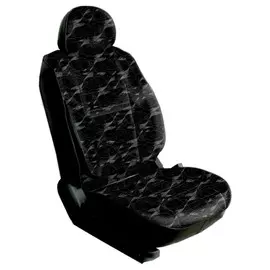 Чехлы Почин "Трио" Mercedes Sprinter жаккард-кожзам черные