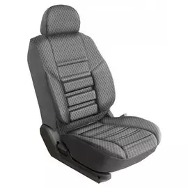 Чехлы Почин "Трио" Nissan Almera NEW жаккард-кожзам ромбик серые