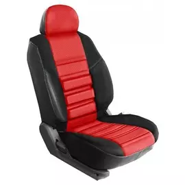 Чехлы Почин "Трио" НИВА 21214 М экокожа черно-красные