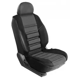 Чехлы Почин "Трио" Niva Chevrolet 2014 экокожа перфорация черно-серые