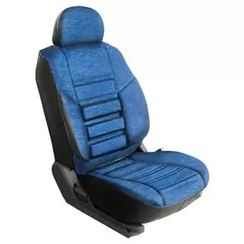 Чехлы Почин Трио ВАЗ 2110 флок, кож.зам. синие