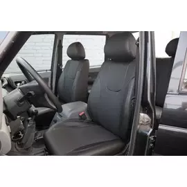 Чехлы Почин УАЗ Патриот Пикап экокожа перфорация черные