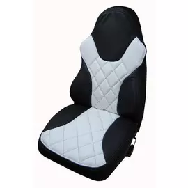 Чехлы Почин ВАЗ 2115 экокожа черно-белые