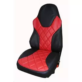 Чехлы Почин VIPiCAR ВАЗ 2111 экокожа черно-красные